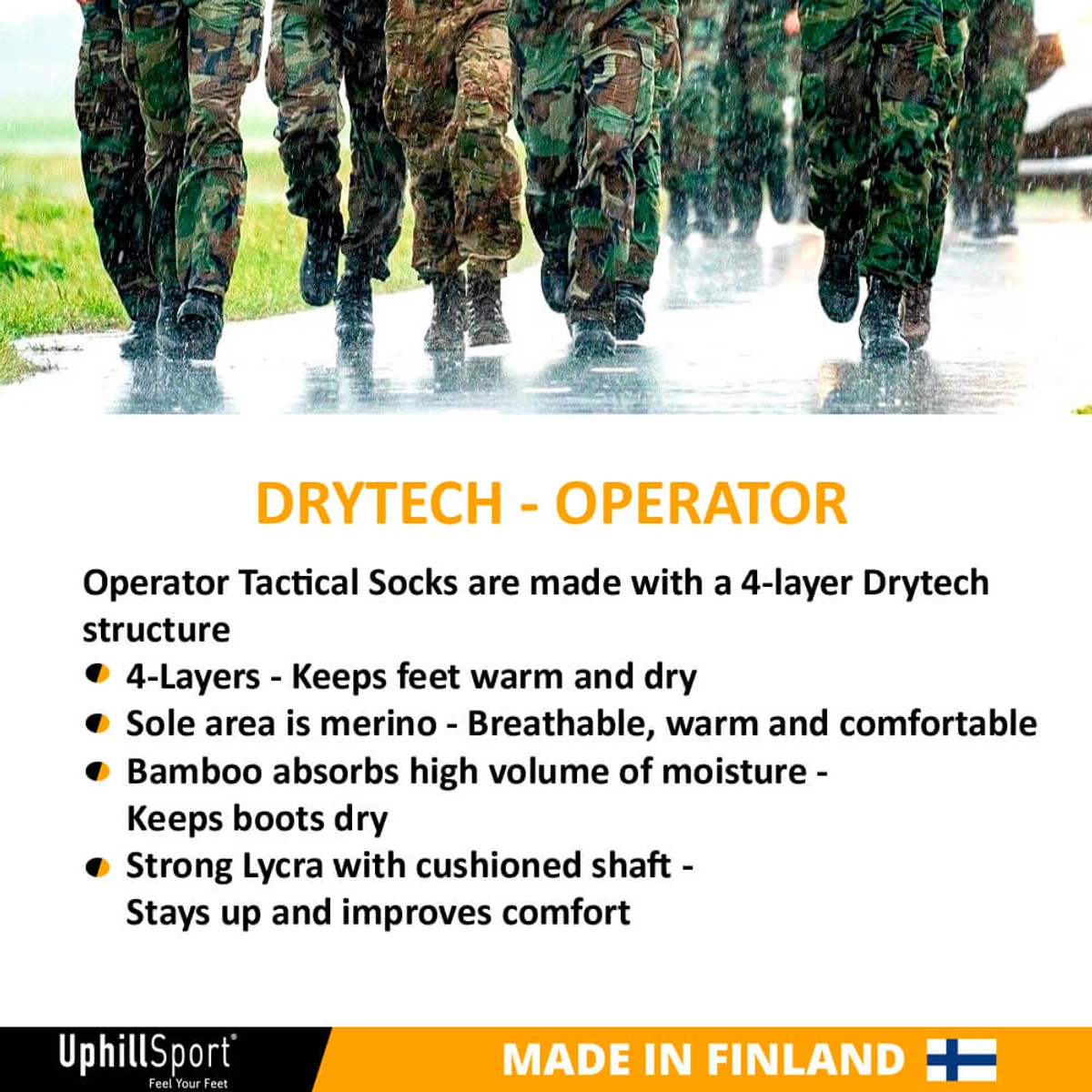 UphillSport® “OPERATOR” Tactical 4-Layer H3