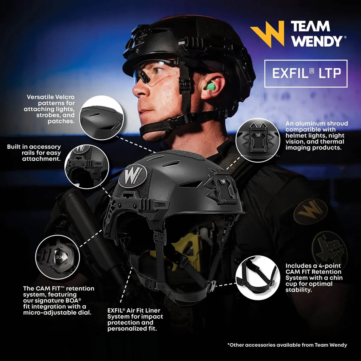Team Wendy® EXFIL® LTP Helmet