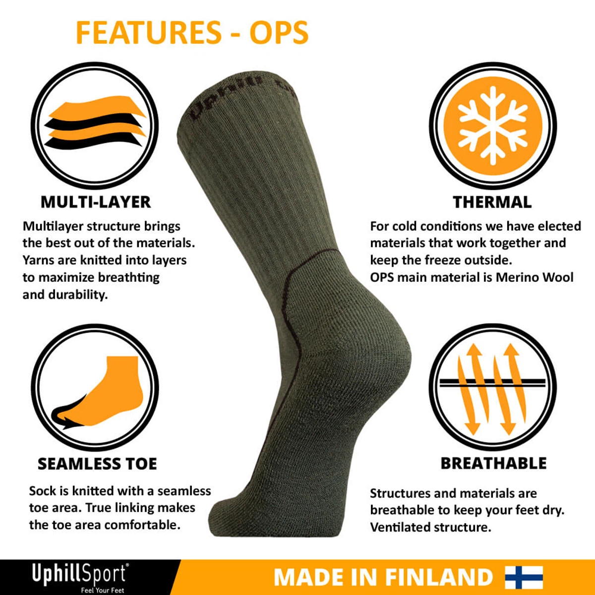 UphillSport® “OPS” Tactical 4-Layer M5