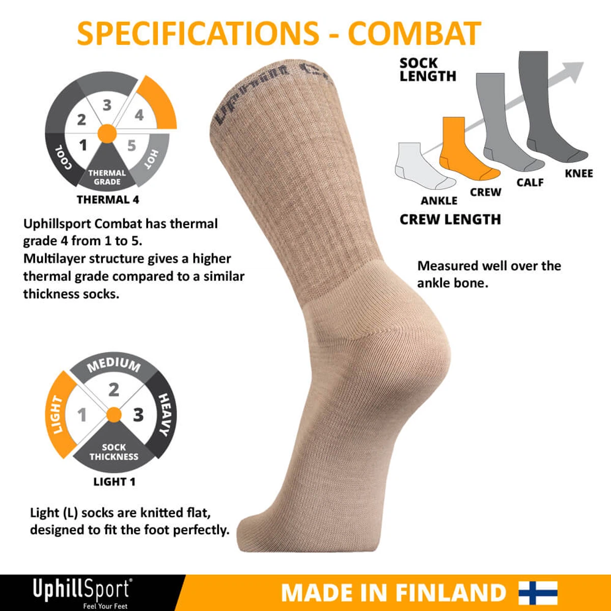 UphillSport® “COMBAT” Tactical 3-Layer L4