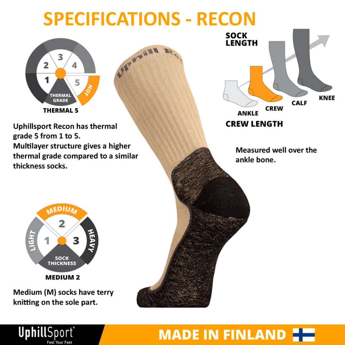 UphillSport® “RECON” Tactical 4-Layer M5