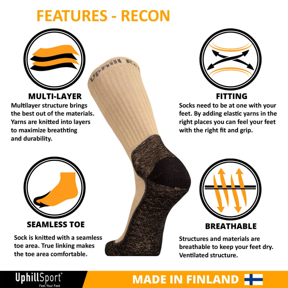 UphillSport® “RECON” Tactical 4-Layer M5