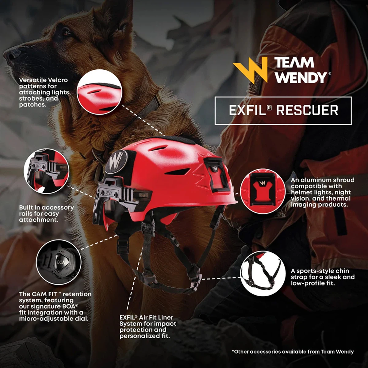Team Wendy® EXFIL® RESCUER™ Helmet
