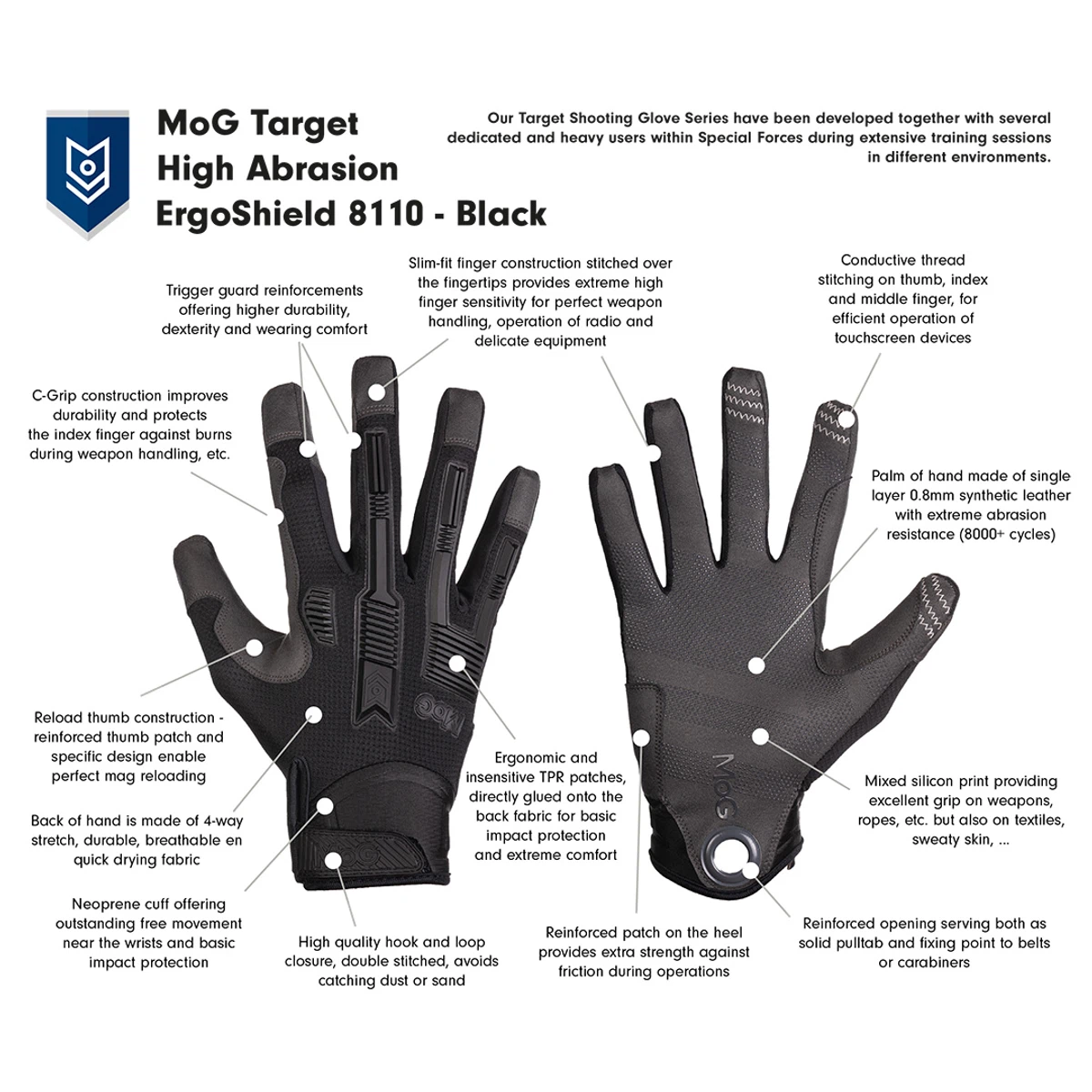  Masters of Gloves© TARGET High Abrasion ErgoShield 8110