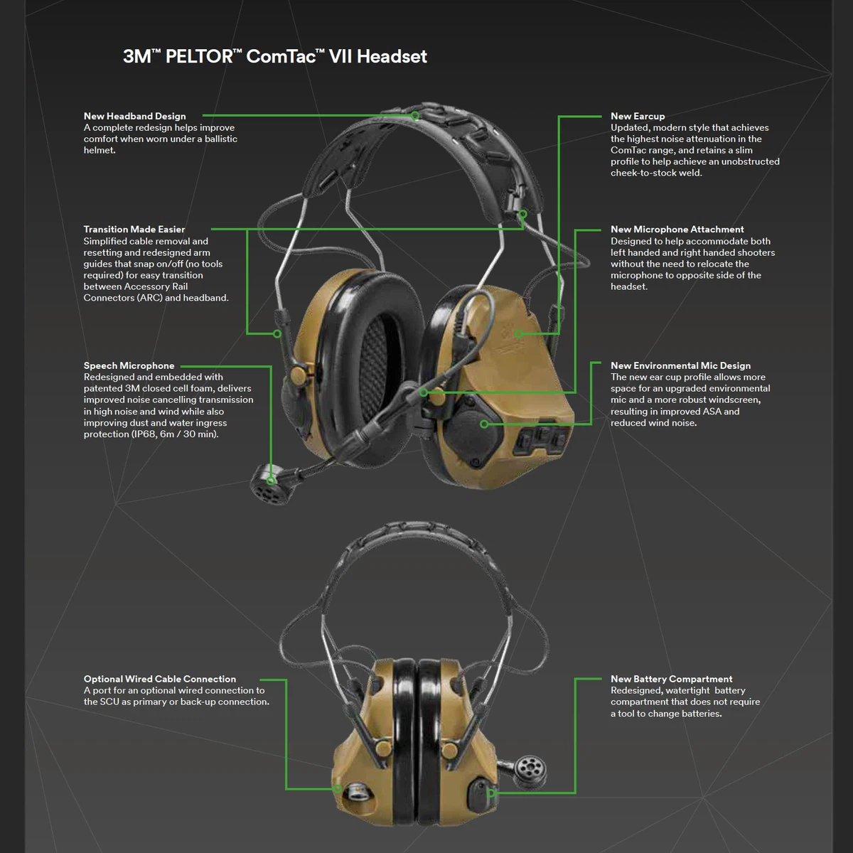  3M™ PELTOR™ ComTac VII Wireless Headset