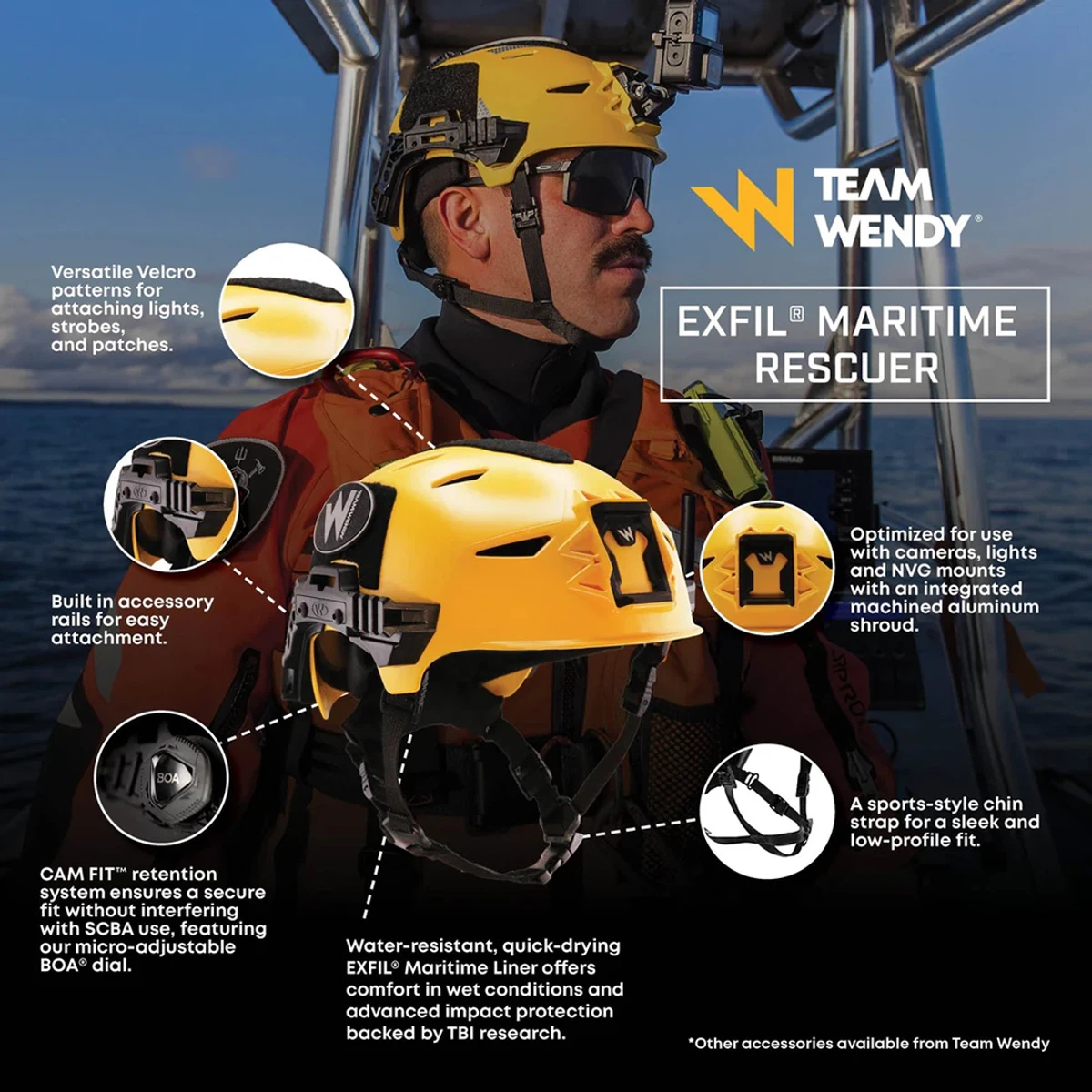 Team Wendy® EXFIL® MARITIME RESCUER™ Helmet