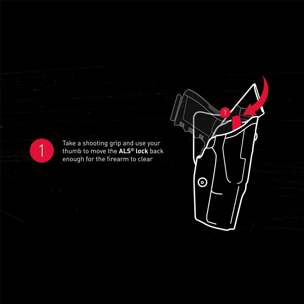 Safariland® 7300RDS 7TS™ Series Mid-Ride Retention™ Holster