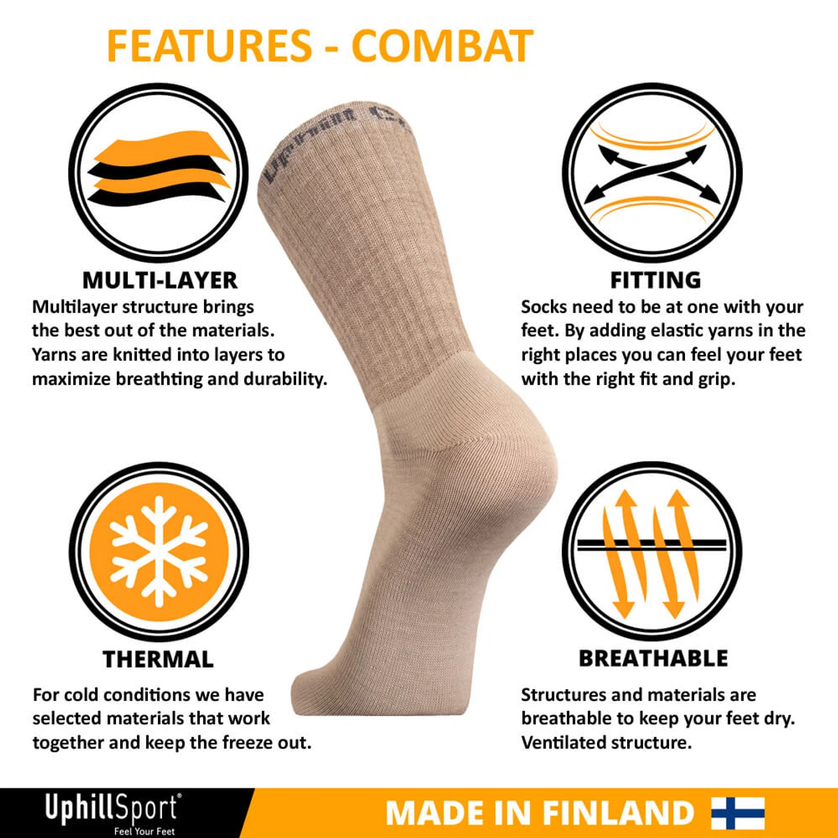 UphillSport® “COMBAT” Tactical 3-Layer L4